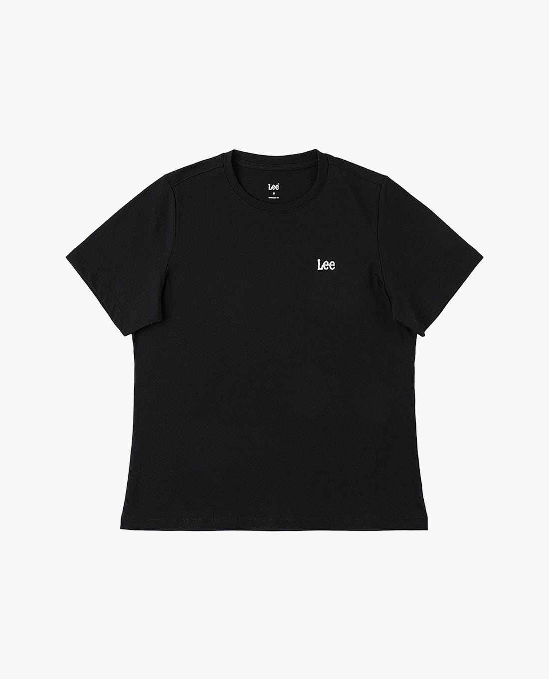 LEE - Áo thun nữ cổ tròn tay ngắn thêu logo