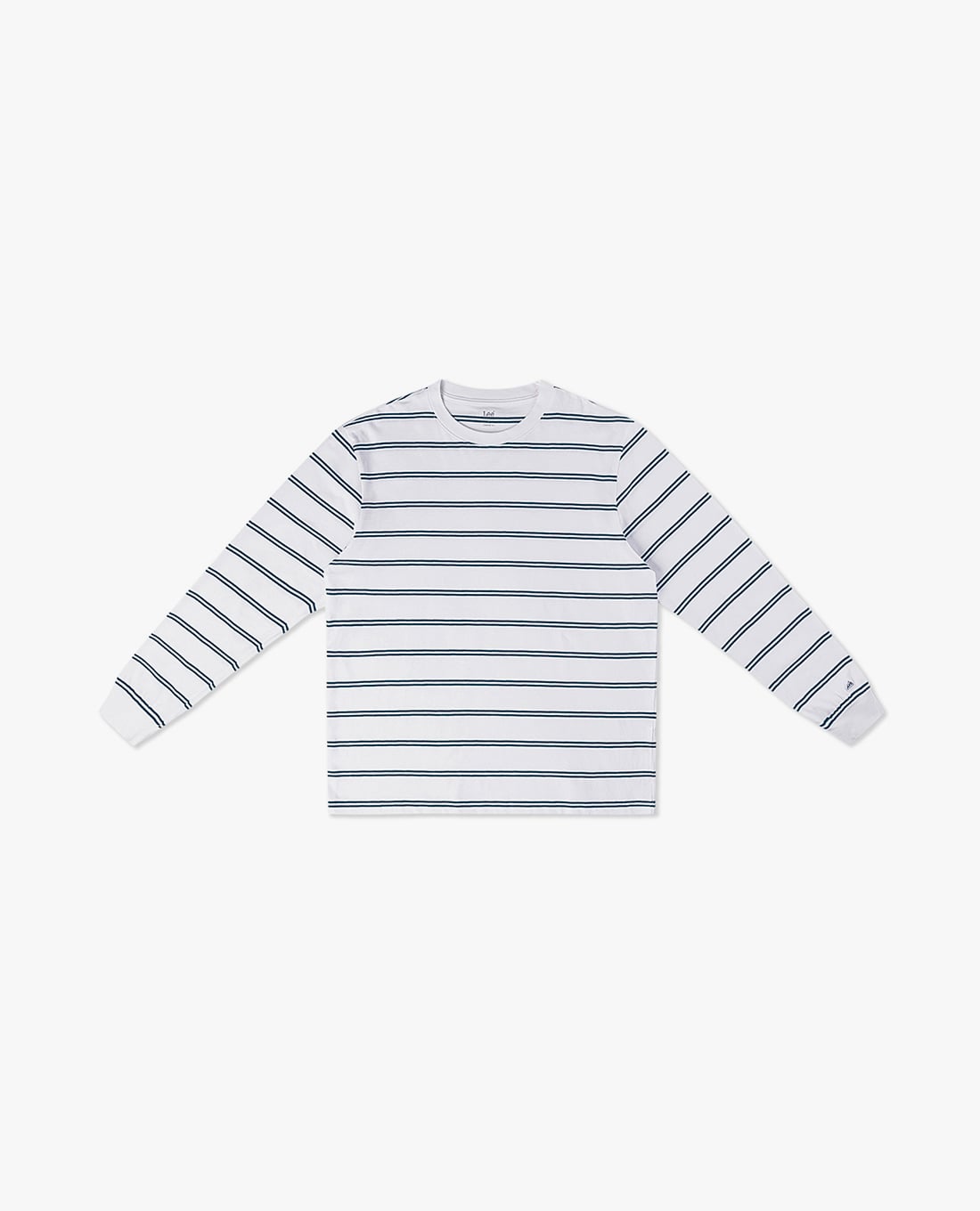 LEE - Áo thun nam cổ tròn tay dài kẻ sọc