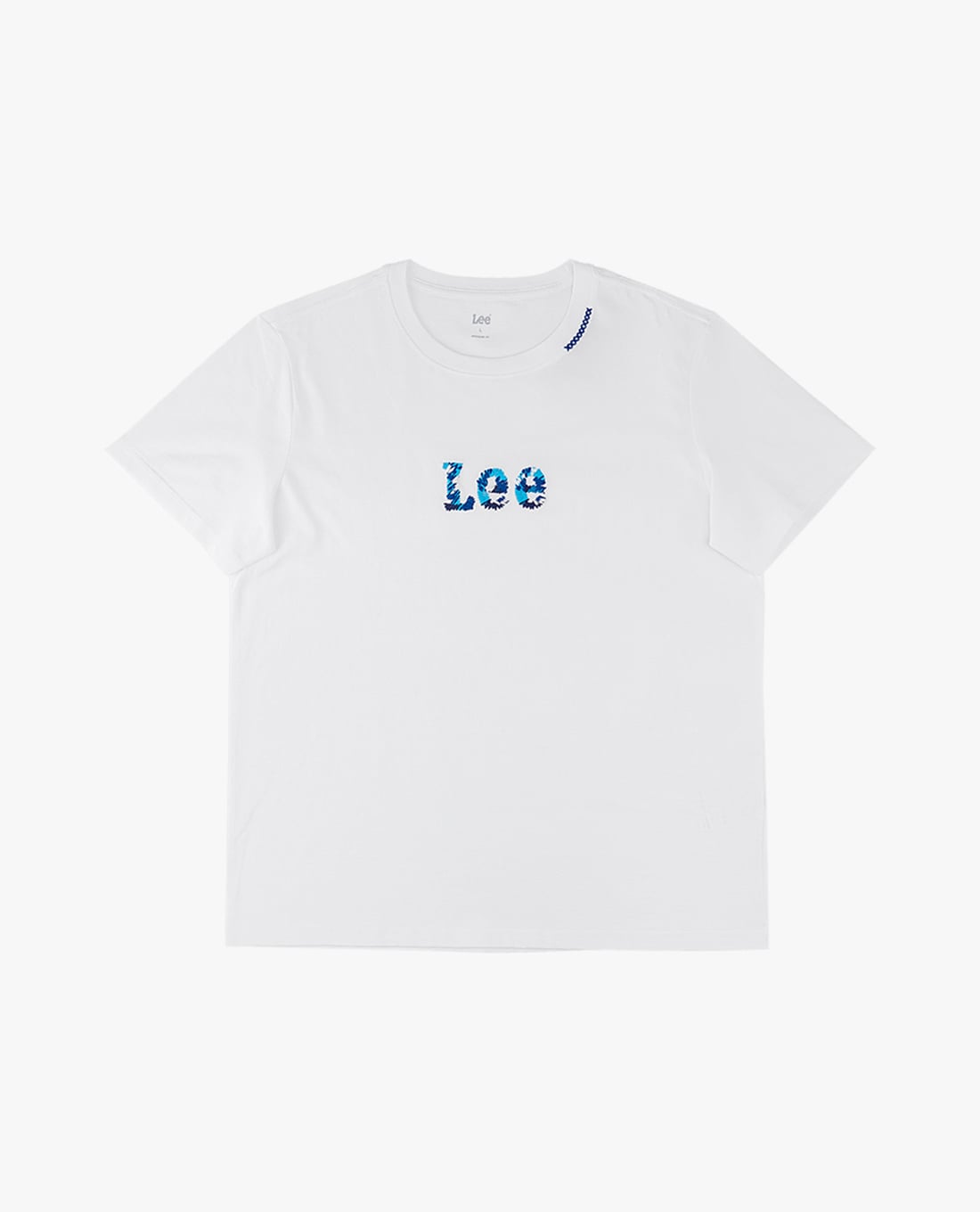 LEE - Áo thun nam cổ tròn tay ngắn phối logo