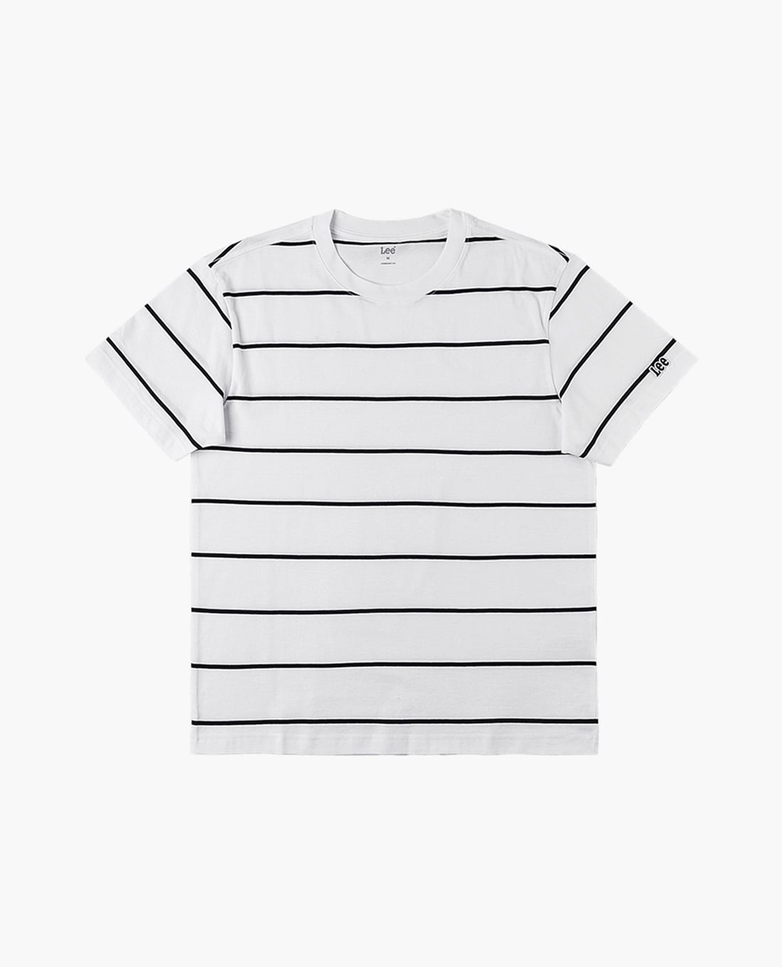 LEE - Áo thun nam cổ tròn tay ngắn kẻ sọc