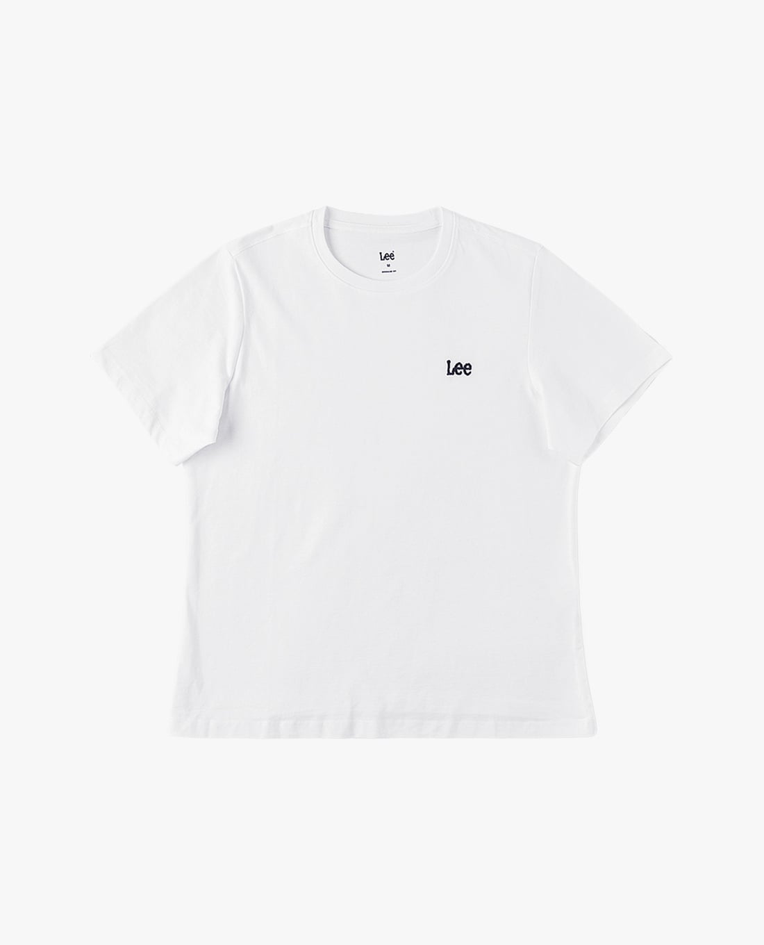 LEE - Áo thun nữ cổ tròn tay ngắn thêu logo