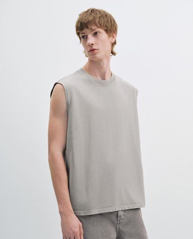  URBAN REVIVO - Áo ba lỗ nam phong cách tối giản 