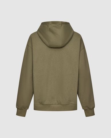  URBAN REVIVO - Áo hoodie nam tay dài họa tiết pixel 