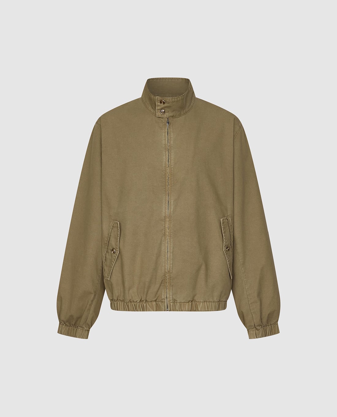 URBAN REVIVO - Áo khoác bomber nam cổ trụ khoá kéo