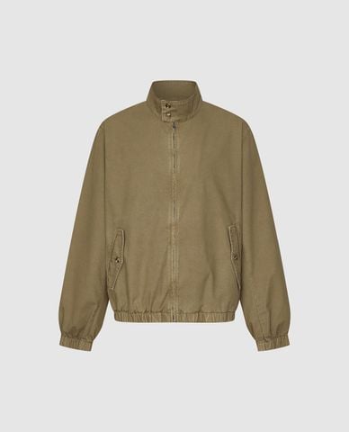 URBAN REVIVO - Áo khoác bomber nam cổ trụ khoá kéo 