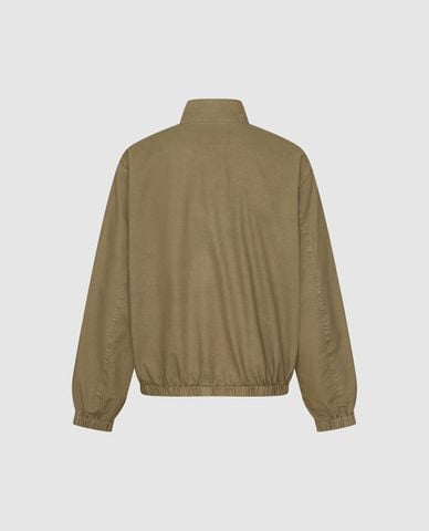  URBAN REVIVO - Áo khoác bomber nam cổ trụ khoá kéo 