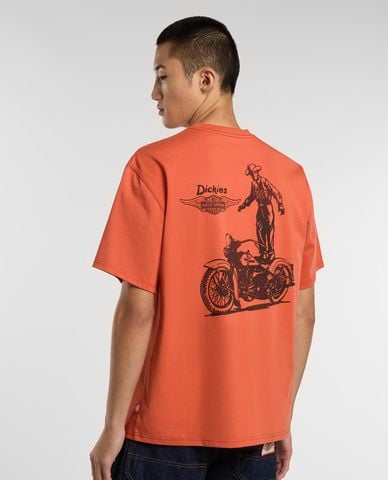  DICKIES - Áo thun nam cổ tròn tay ngắn Dickies x Harley Davidson 