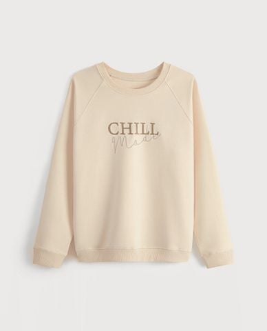  VERA - Áo sweater nữ cổ tròn tay dài in họa tiết 