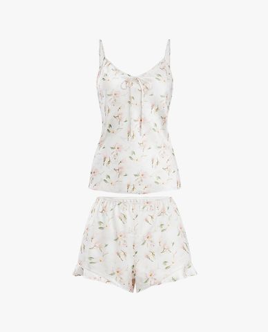  VERA - Bộ quần áo nữ ngắn mặc nhà hai dây latin in 