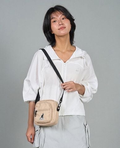  KANGOL - Túi đeo vai unisex hình vuông in logo 
