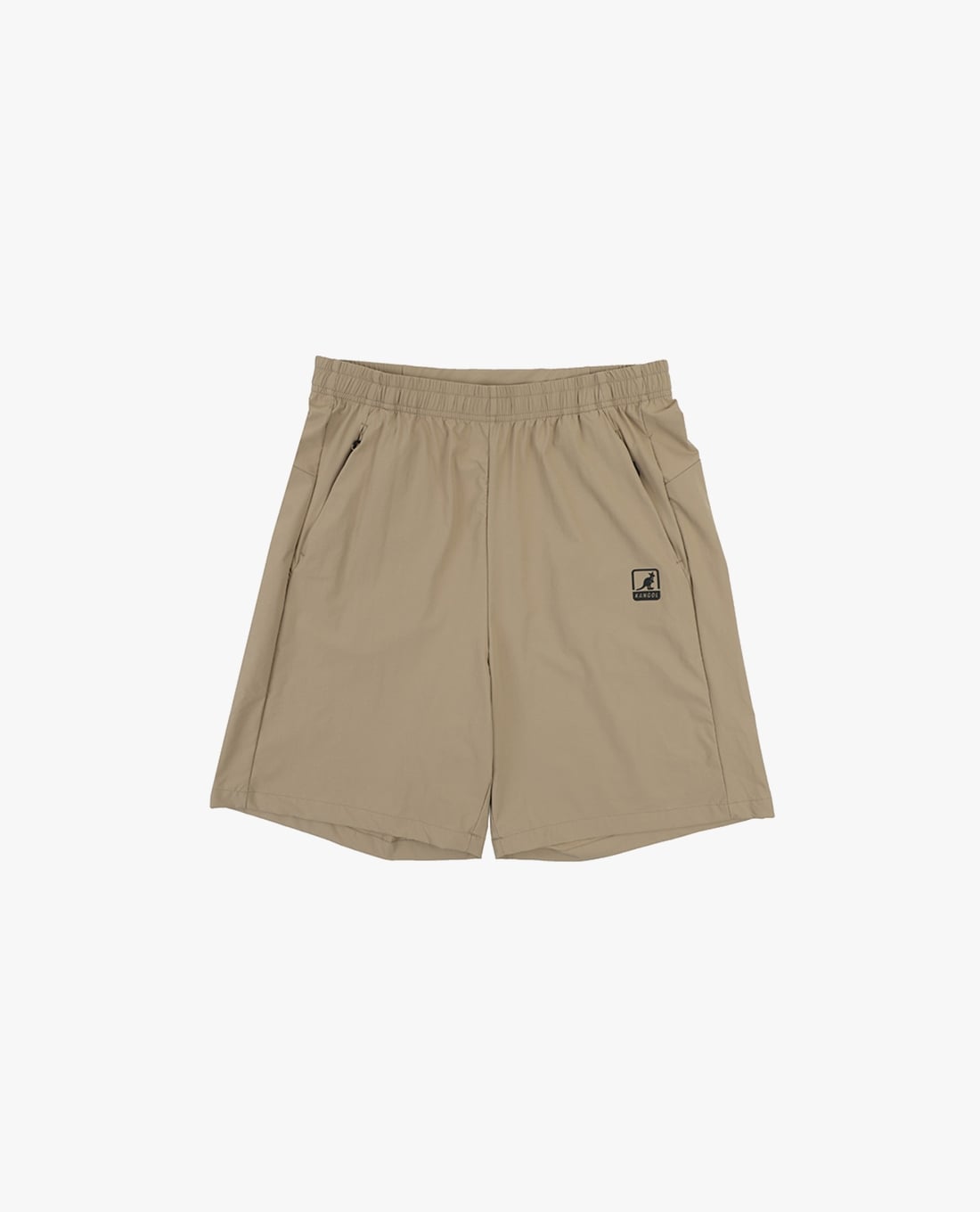 KANGOL - Quần short unisex ngang gối lưng thun