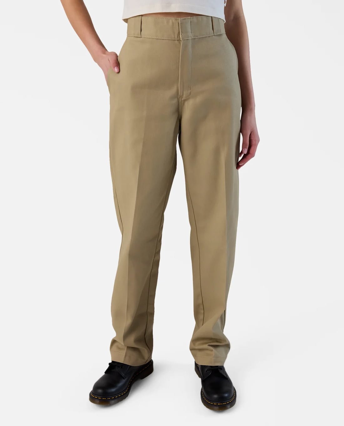 DICKIES - Quần nữ ống đứng phối logo 874