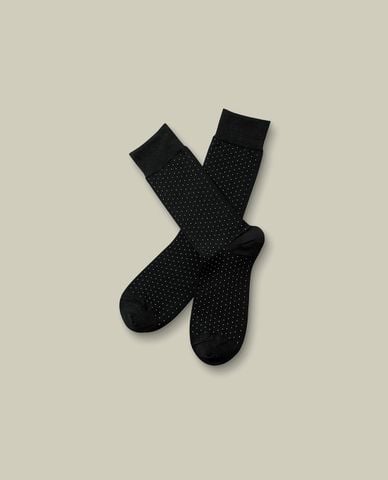  CHARLES TYRWHITT - Vớ nam cổ cao Micro Dash 