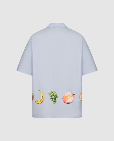  URBAN REVIVO - Áo sơ mi nam cổ bẻ tay ngắn in họa tiết 