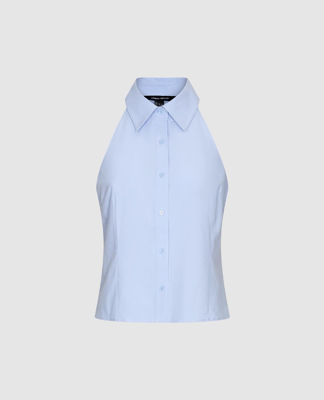 URBAN REVIVO - Áo sát nách nữ cổ sơ mi thanh lịch