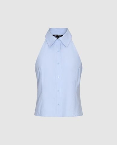  URBAN REVIVO - Áo sát nách nữ cổ sơ mi thanh lịch 