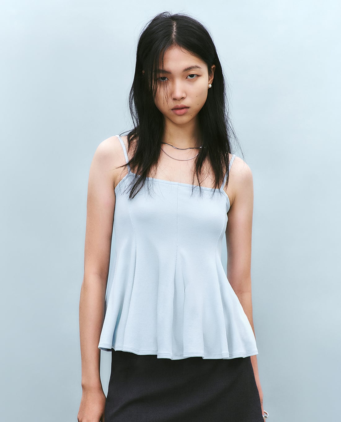 URBAN REVIVO - Áo hai dây nữ dáng xòe nữ tính