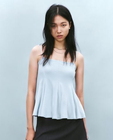  URBAN REVIVO - Áo hai dây nữ dáng xòe nữ tính 