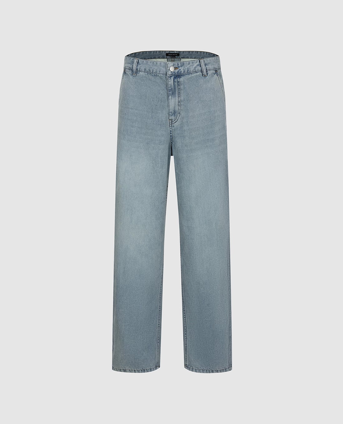 URBAN REVIVO - Quần jeans nam ống đứng wash bạc