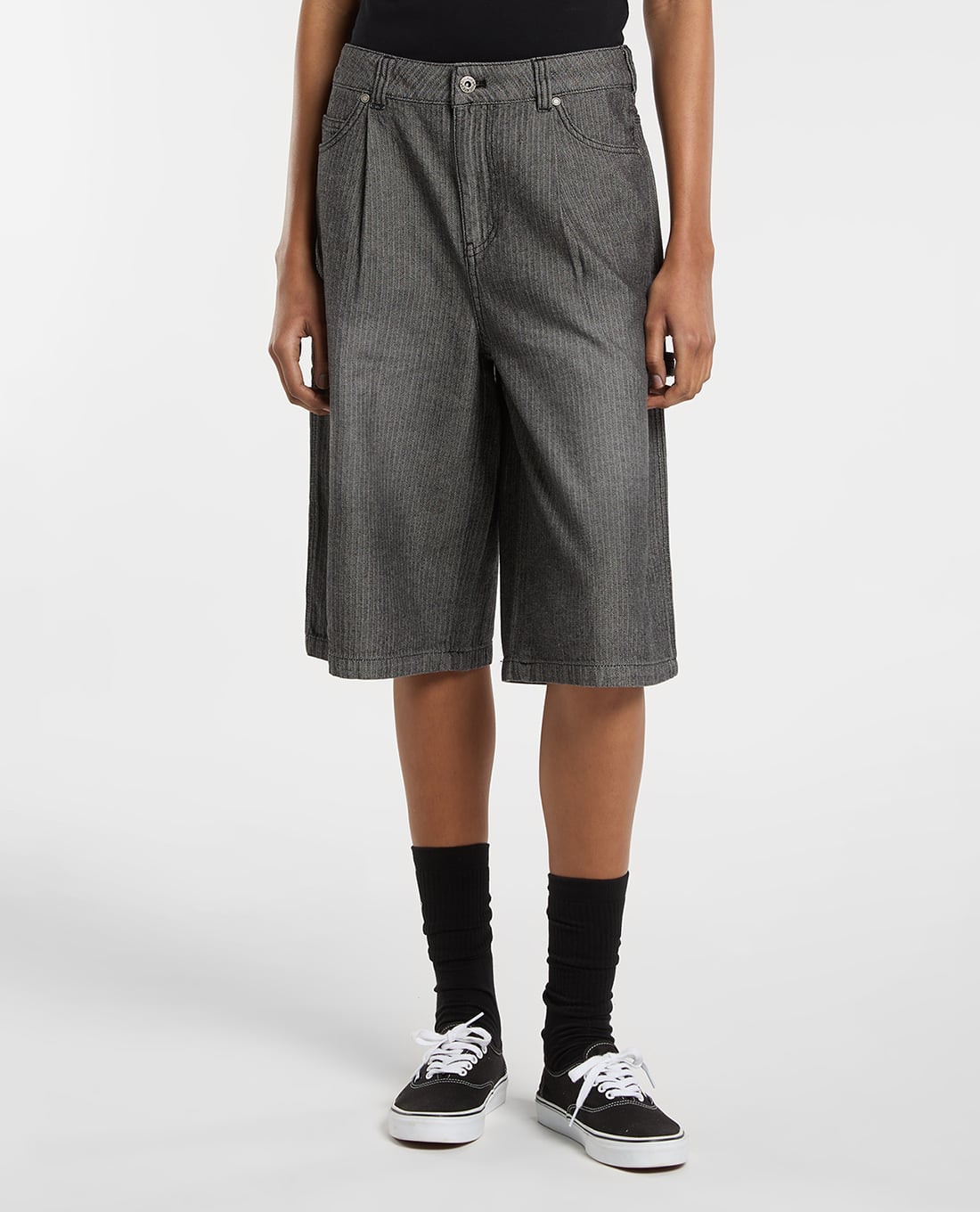 DICKIES - Quần short jeans nữ dáng lửng Carpenter