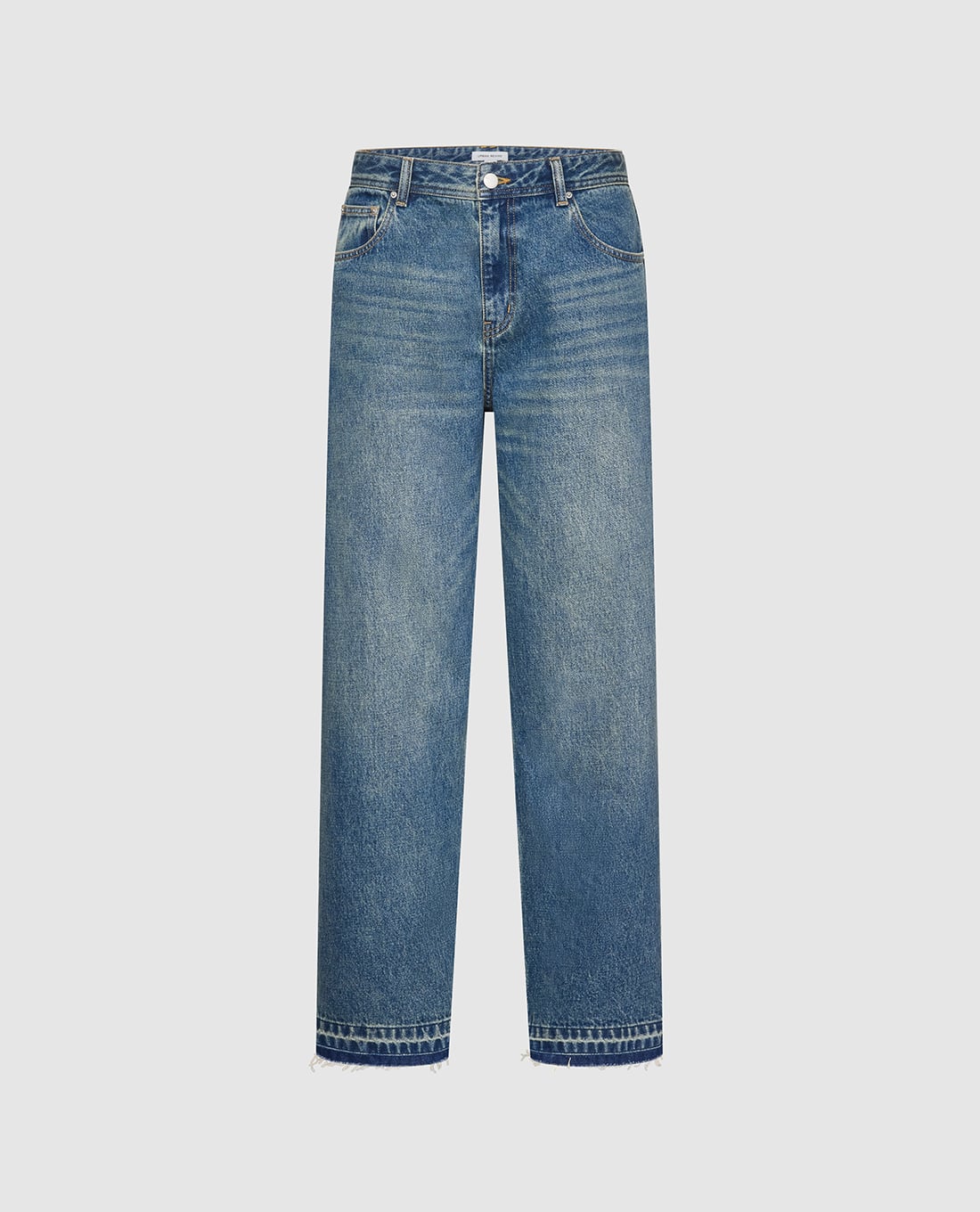 URBAN REVIVO - Quần jeans nam ống đứng wash bạc