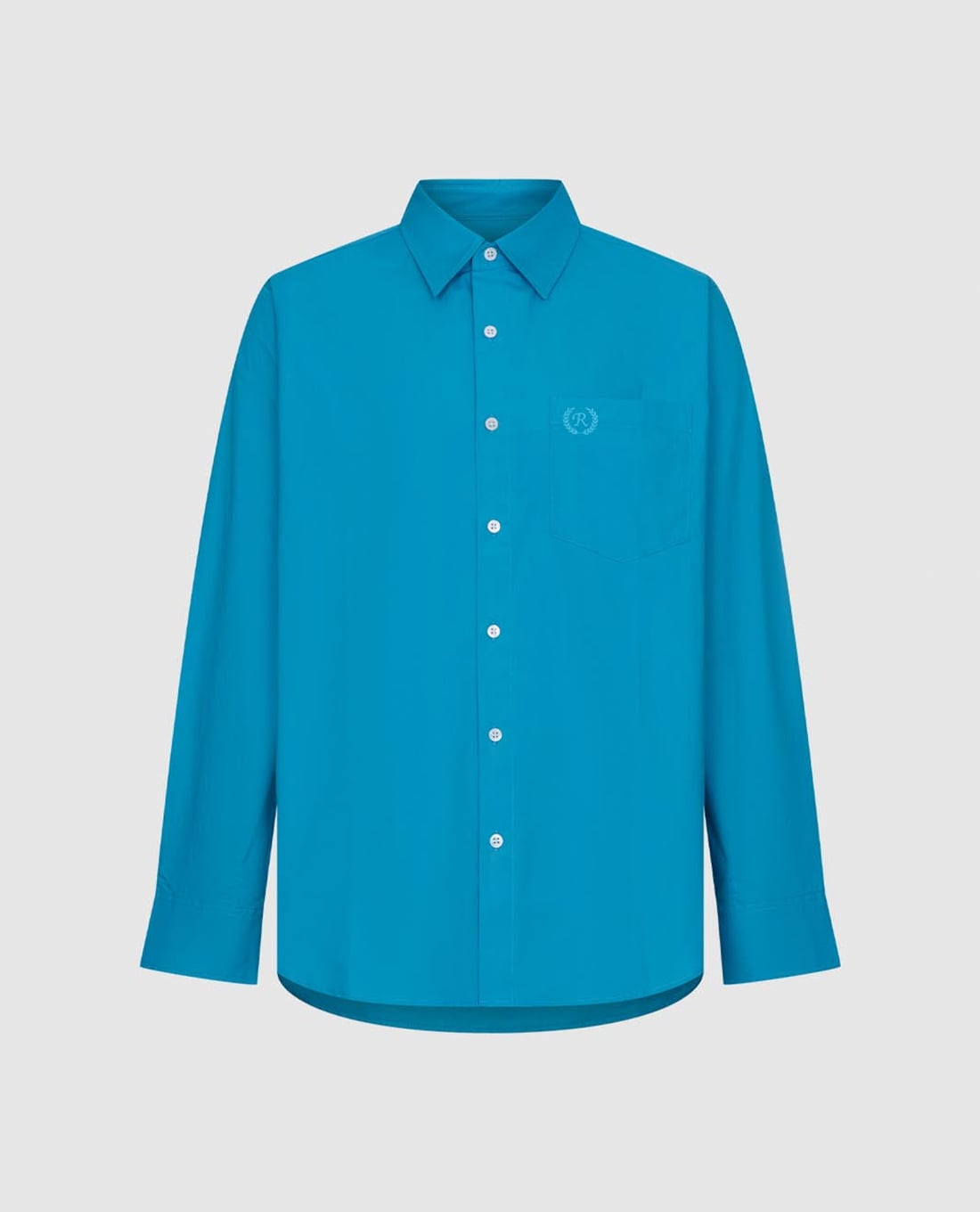 URBAN REVIVO - Áo sơ mi nam cổ bẻ tay dài cổ điển