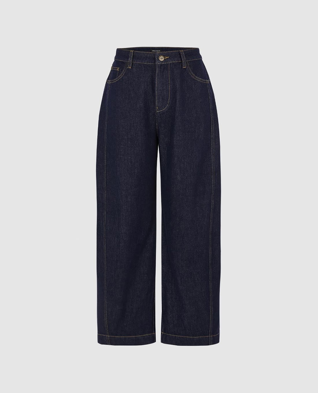 URBAN REVIVO - Quần jeans nữ ống rộng hiện đại