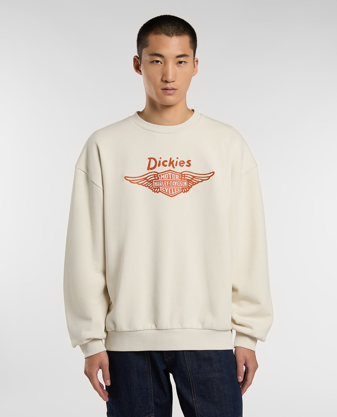 DICKIES - Áo sweatshirt nam cổ tròn tay dài Dickies x Harley Davidson