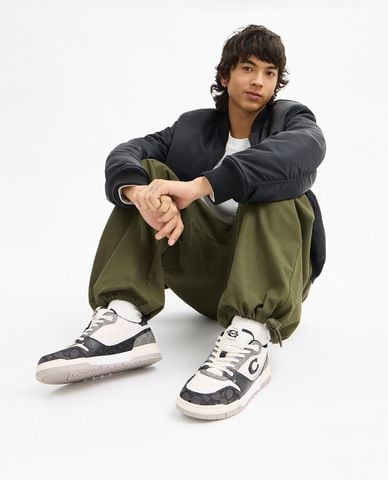  COACH - Giày sneakers nam cổ thấp Soho In Mixed Signature 