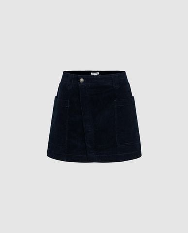  URBAN REVIVO - Chân váy chữ A mini phối túi 