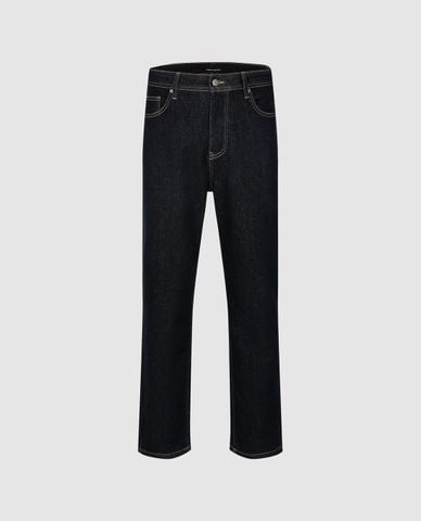  URBAN REVIVO - Quần jeans nam ống đứng phối túi 