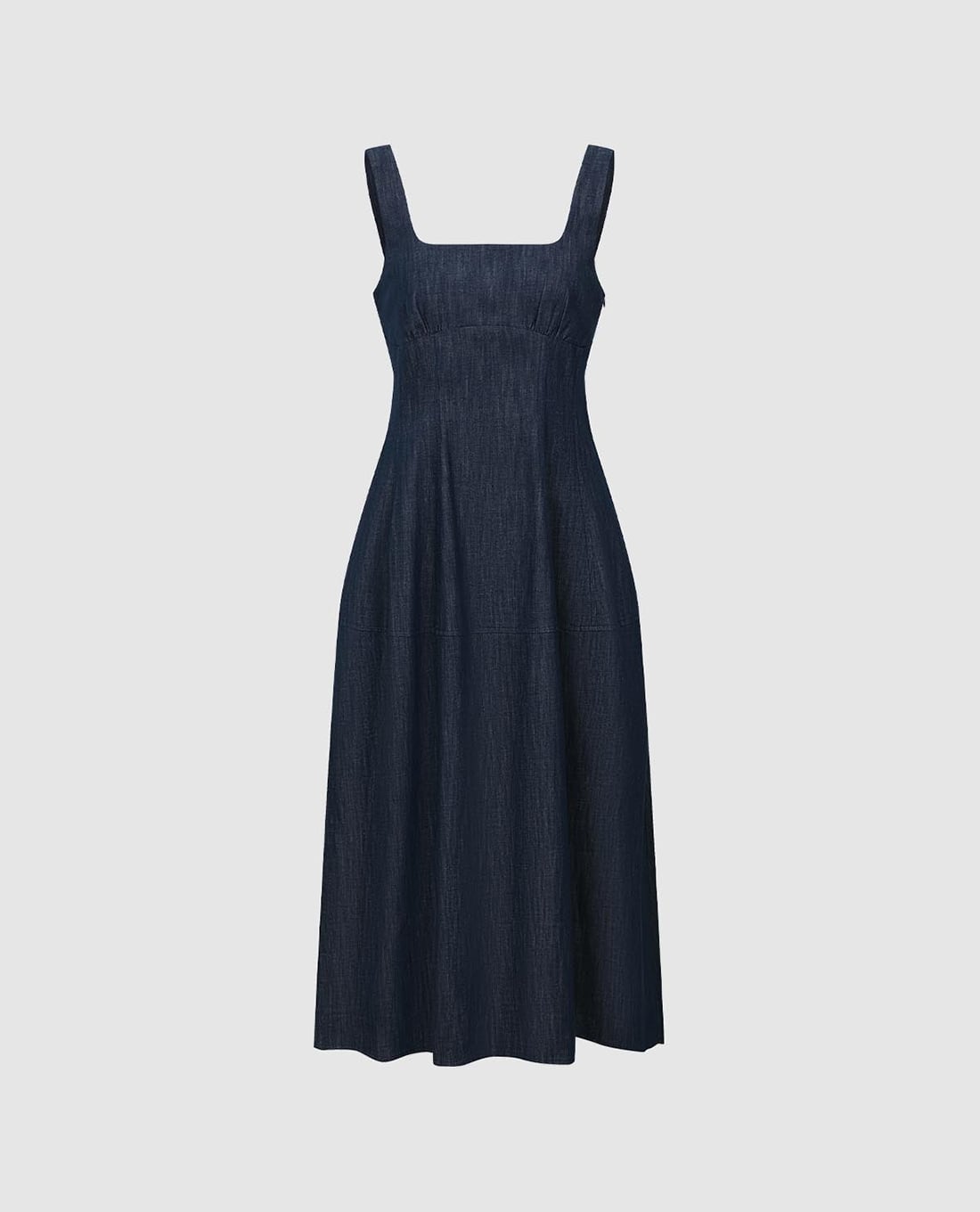 URBAN REVIVO - Đầm denim midi hai dây