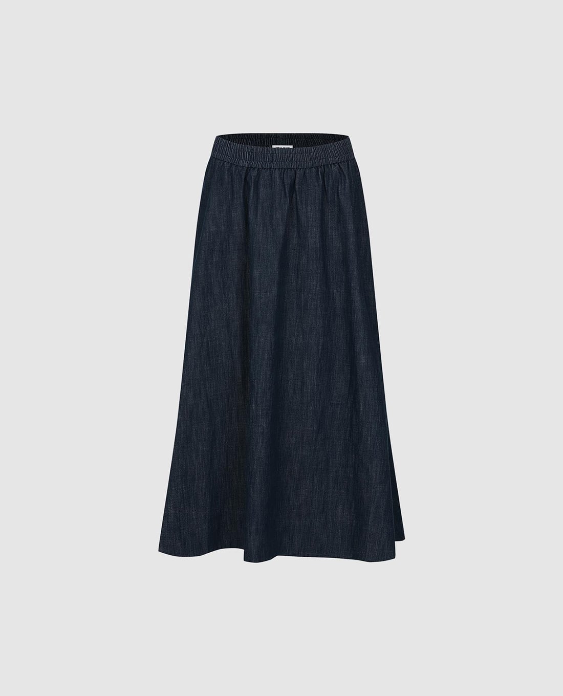 URBAN REVIVO - Chân váy denim midi lưng thun
