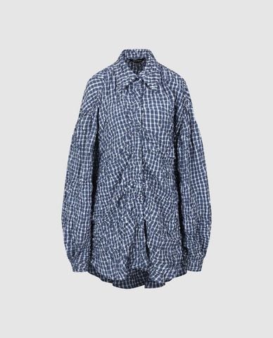  URBAN REVIVO - Áo sơ mi nữ tay dài kẻ caro 