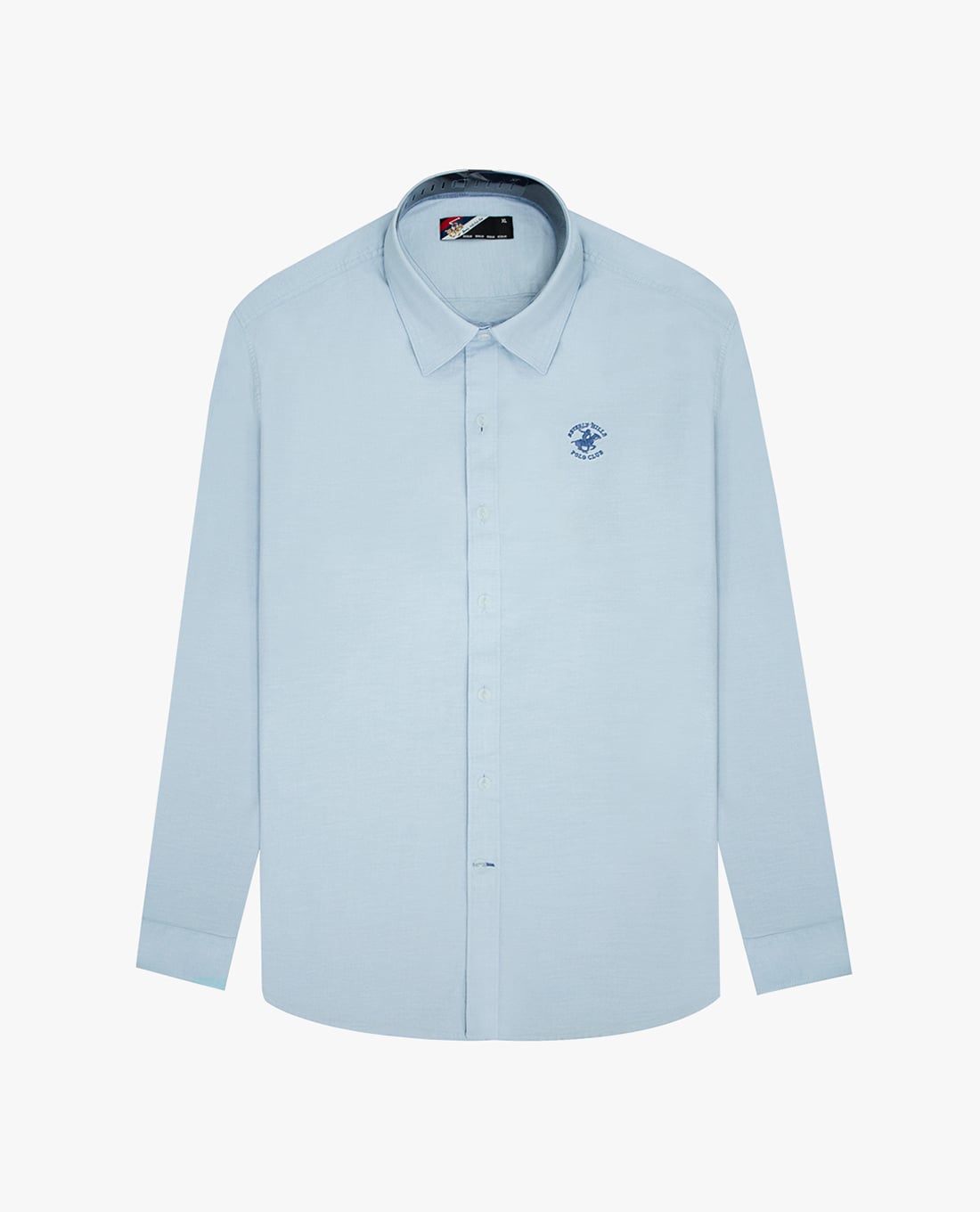 BEVERLY HILLS POLO CLUB - Áo sơ mi nam cổ bẻ tay dài thêu logo