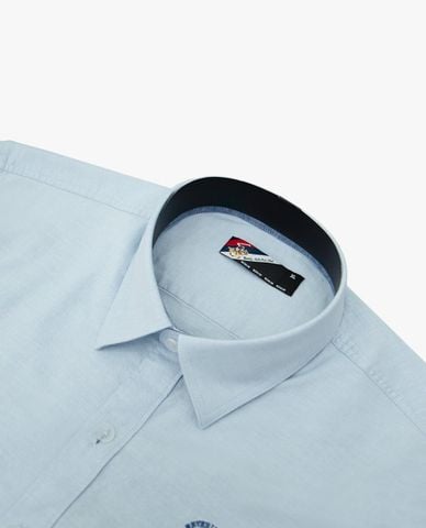  BEVERLY HILLS POLO CLUB - Áo sơ mi nam cổ bẻ tay dài thêu logo 