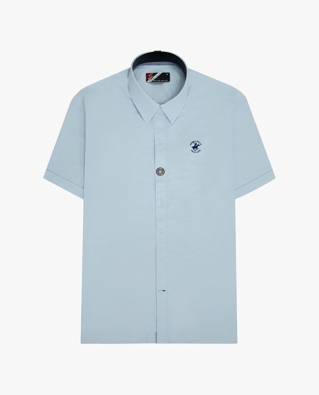 BEVERLY HILLS POLO CLUB - Áo sơ mi nam cổ bẻ tay ngắn thêu logo