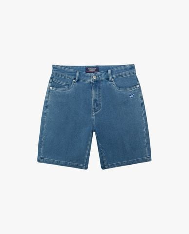  BEVERLY HILLS POLO CLUB - Quần short jeans nam thêu logo 