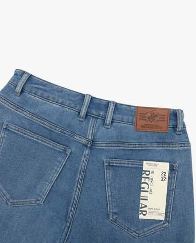  BEVERLY HILLS POLO CLUB - Quần short jeans nam thêu logo 