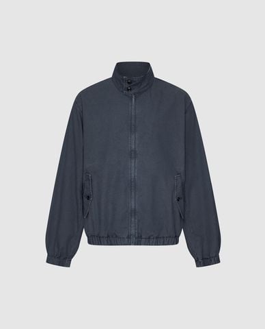  URBAN REVIVO - Áo khoác bomber nam cổ trụ khoá kéo 