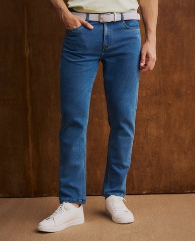  BEVERLY HILLS POLO CLUB - Quần jeans nam ống đứng thêu logo 