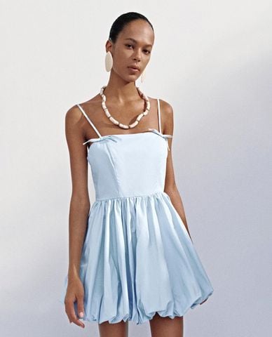  URBAN REVIVO - Đầm hai dây mini dáng phồng 