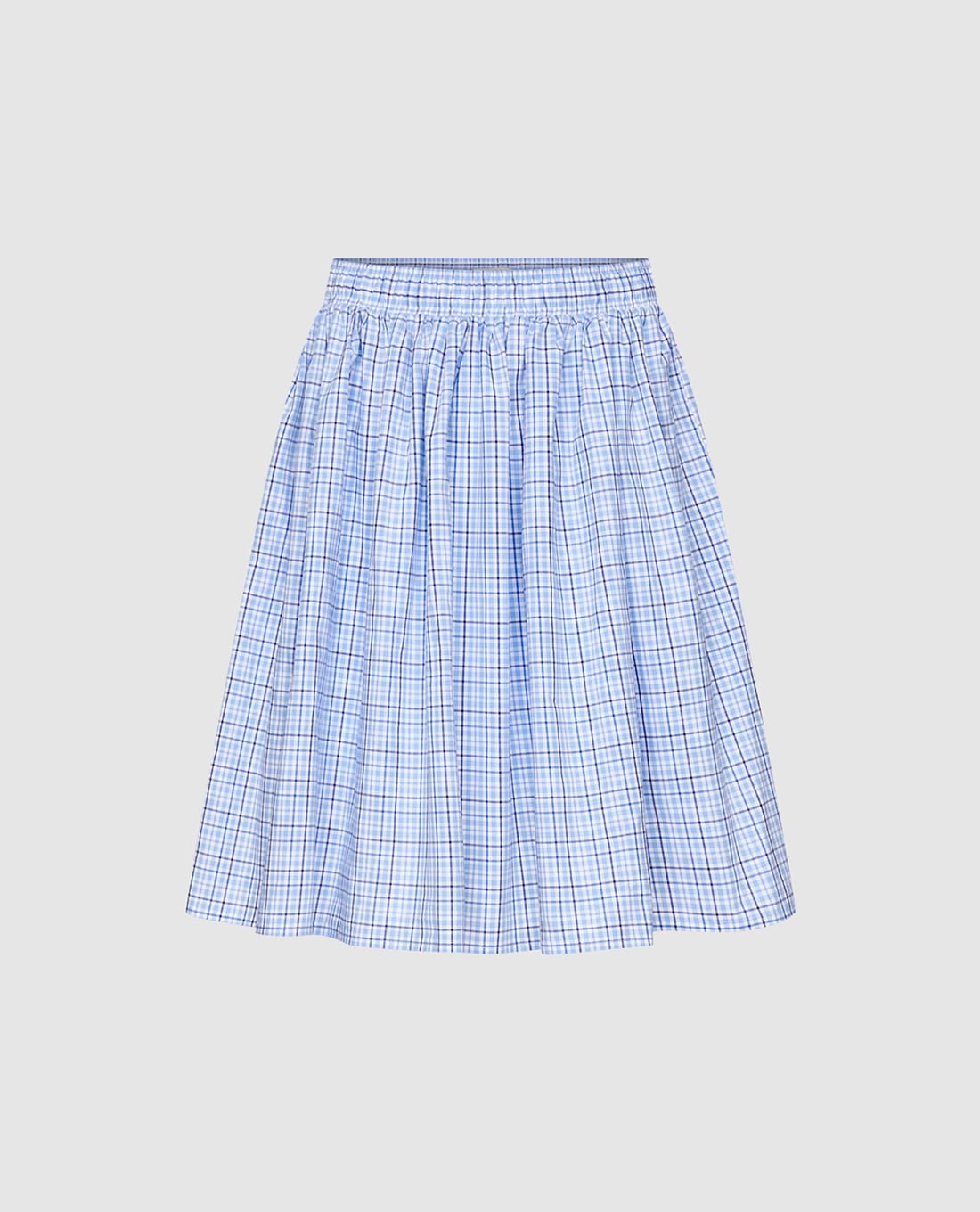 URBAN REVIVO - Chân váy chữ A midi họa tiết kẻ sọc