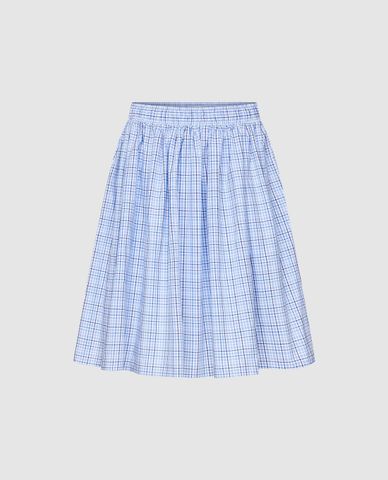  URBAN REVIVO - Chân váy chữ A midi họa tiết kẻ sọc 