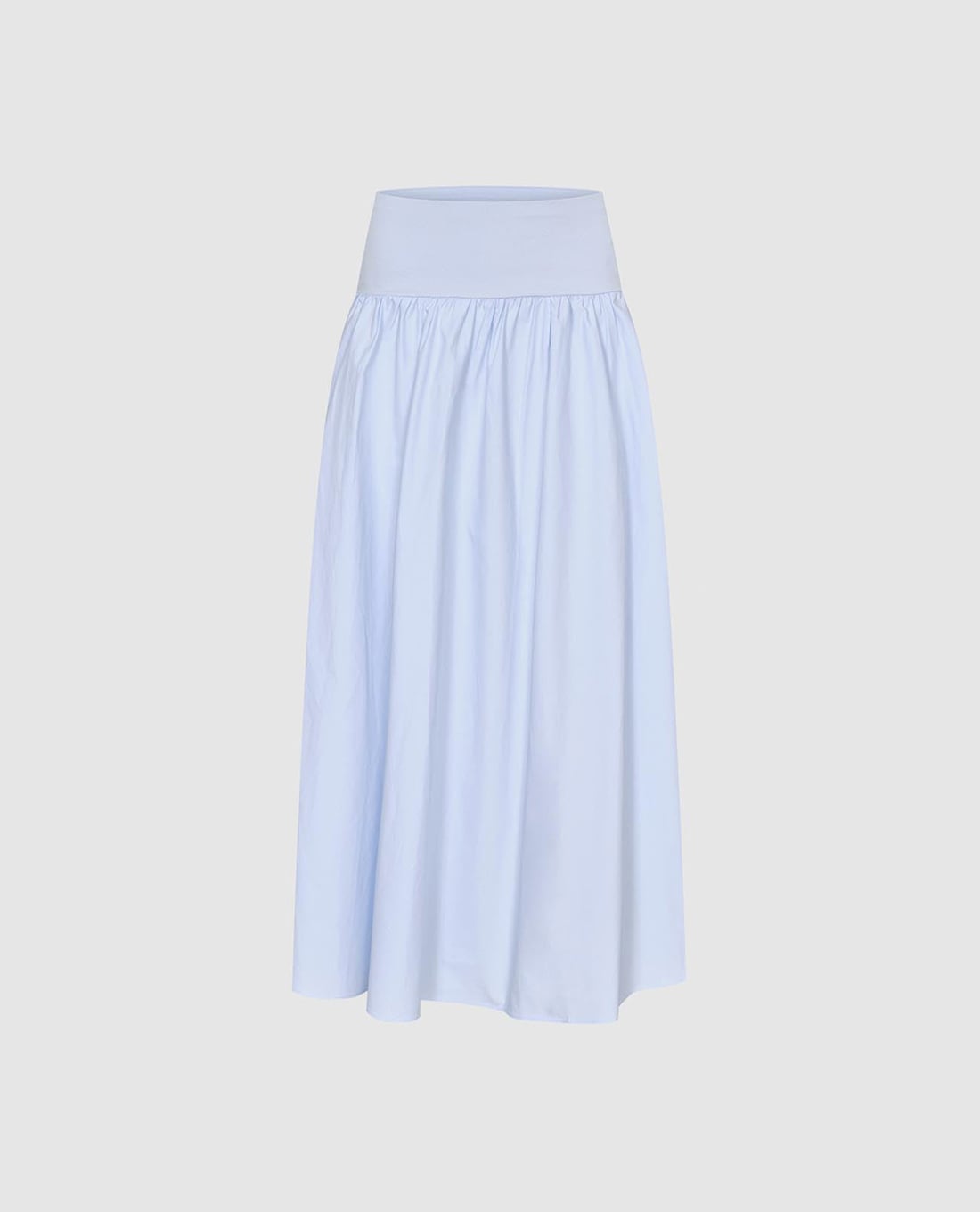 URBAN REVIVO - Chân váy maxi phom suông lưng thun