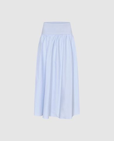  URBAN REVIVO - Chân váy maxi phom suông lưng thun 