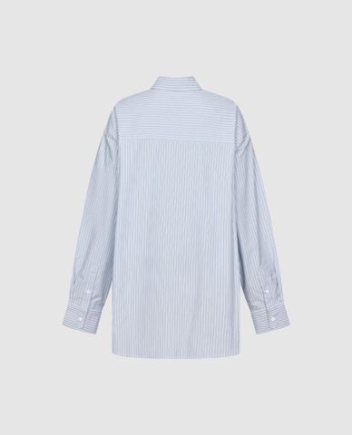  URBAN REVIVO - Áo sơ mi nữ tay dài kẻ sọc 