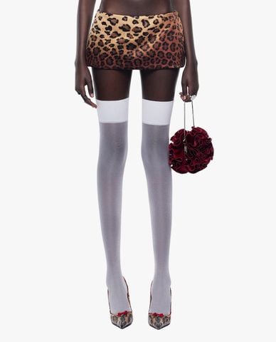  FANCì CLUB - Chân váy mini cạp trễ đính đá Aviva 