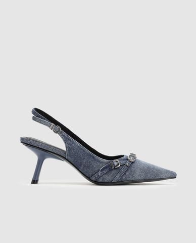  URBAN REVIVO - Giày sandals cao gót nữ mũi nhọn 