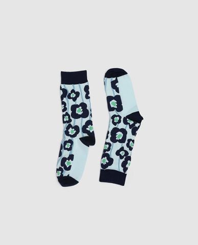  URBAN REVIVO - Vớ nữ cổ cao họa tiết hoa 